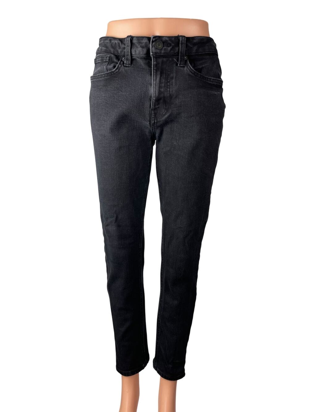 No Boundaries Women's Black High Waisted Classic Skinny Denim Jeans Pants 30x30